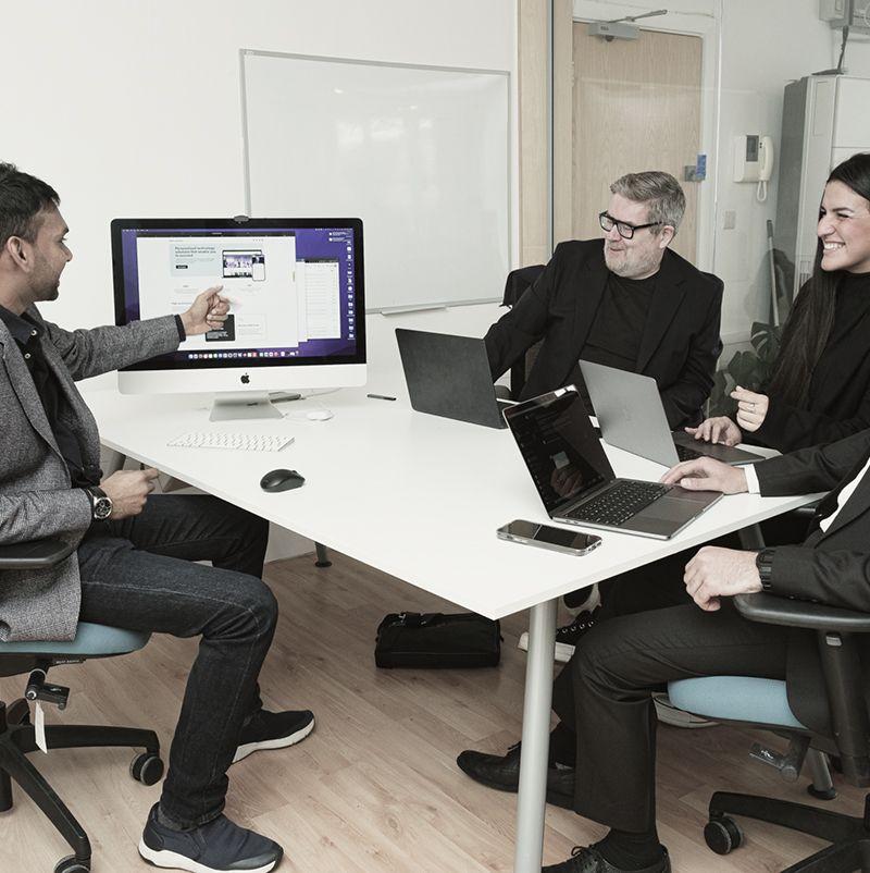 Cardiff App Developers team collaborating in the office